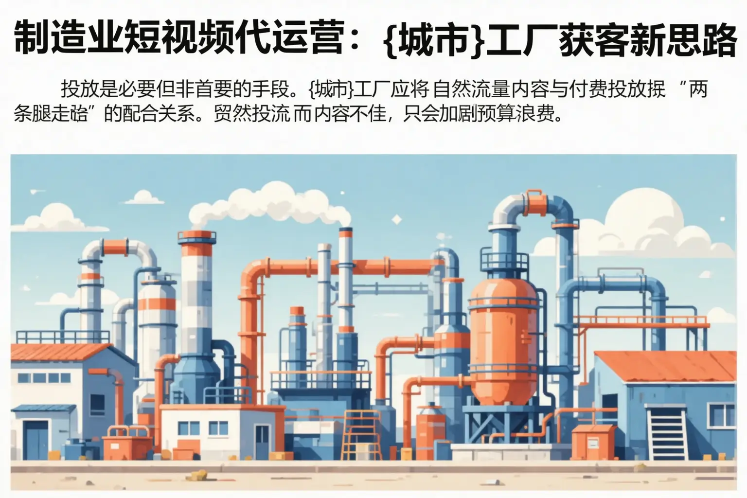 制造业短视频代运营:朝阳工厂获客新思路
