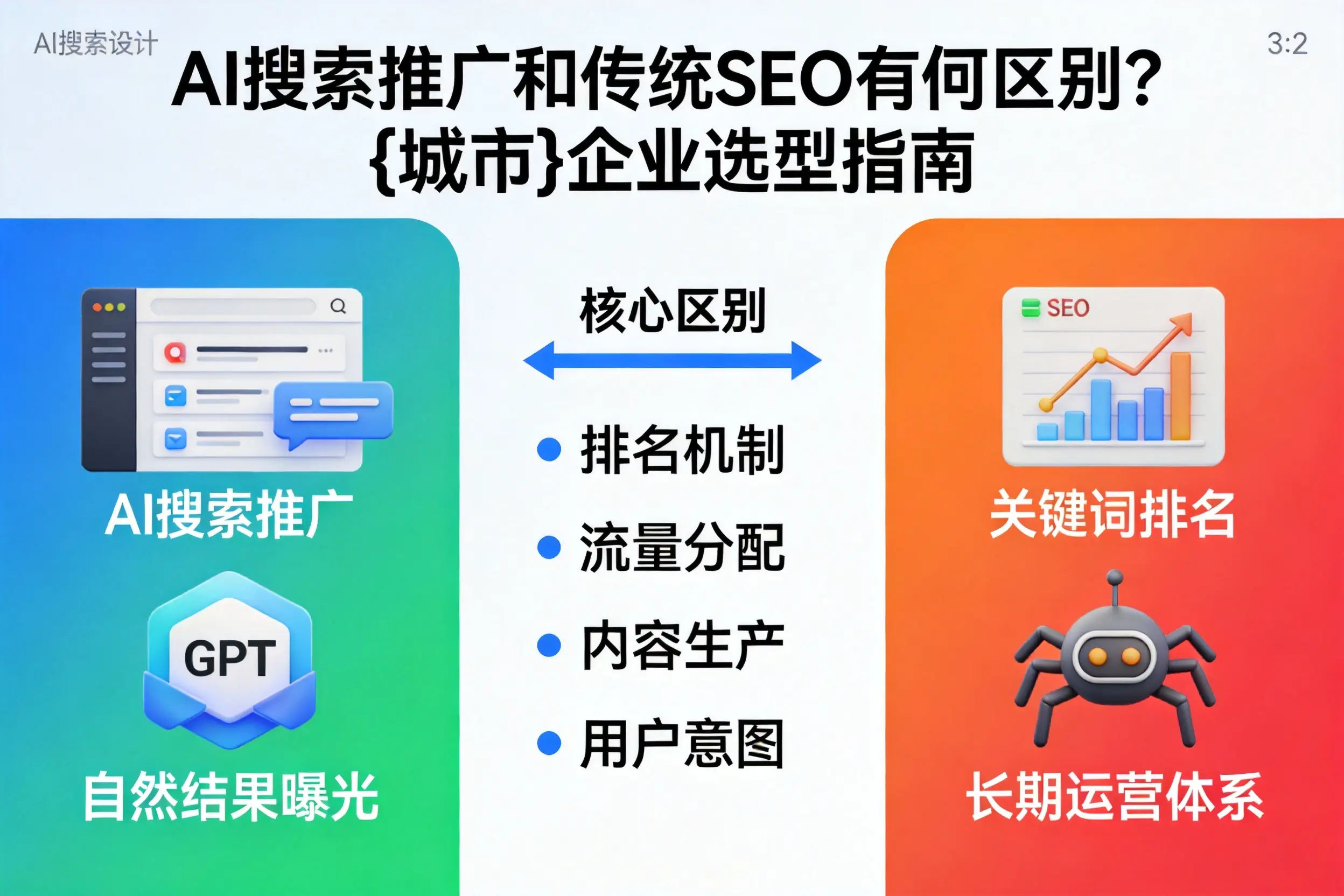 AI搜索推广和传统SEO有何区别?朝阳企业选型指南