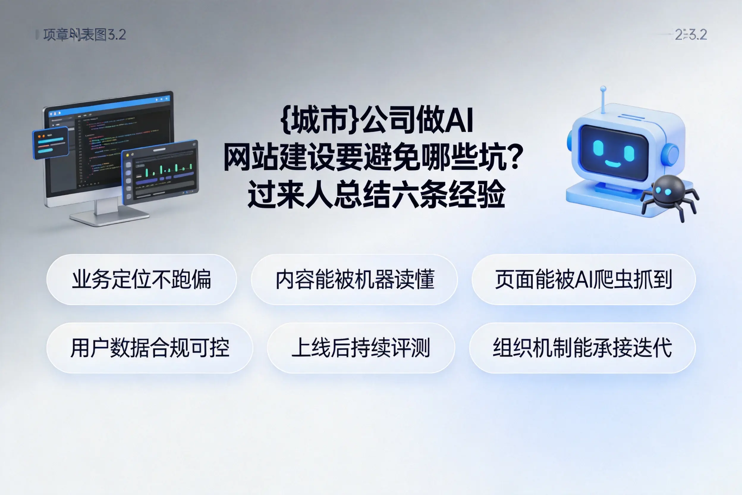 朝阳公司做AI网站建设要避免哪些坑?过来人总结六条经验