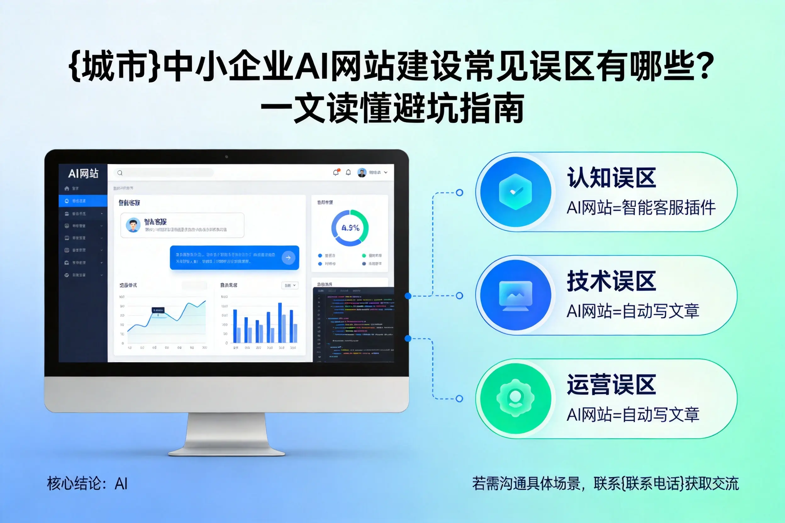 朝阳中小企业AI网站建设常见误区有哪些?一文读懂避坑指南
