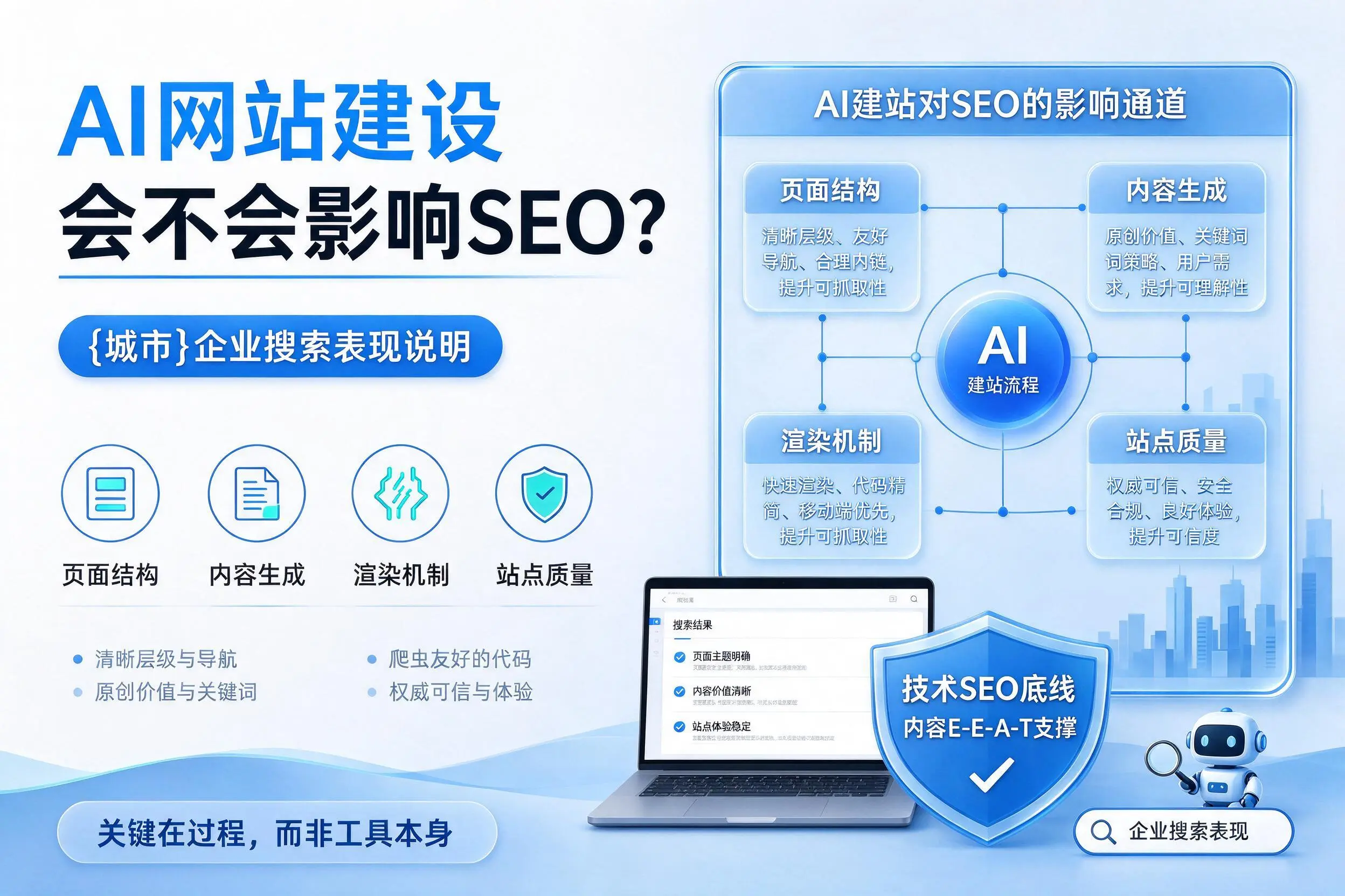 AI网站建设会不会影响SEO?朝阳企业搜索表现说明