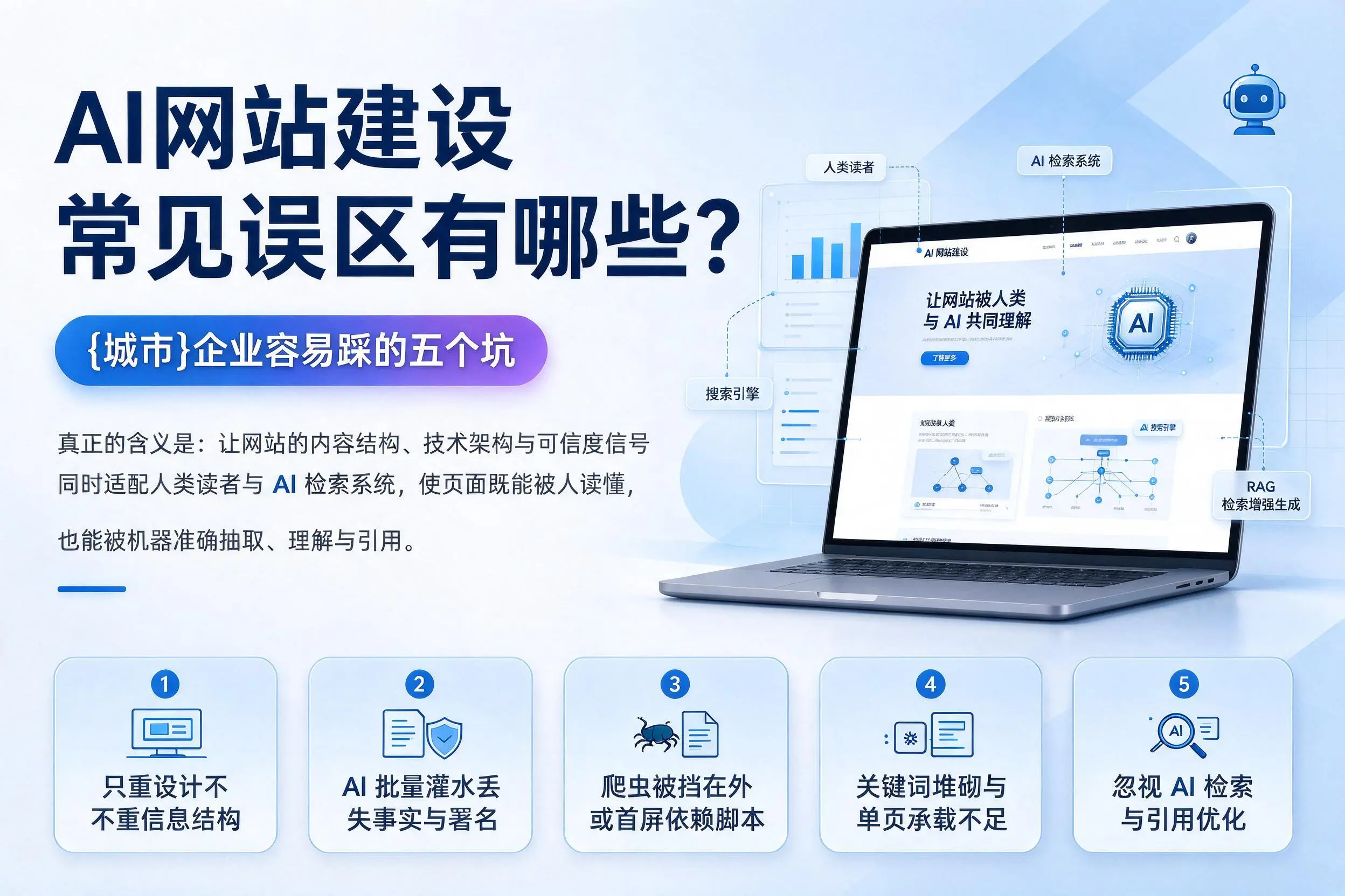 AI网站建设常见误区有哪些?朝阳企业容易踩的五个坑