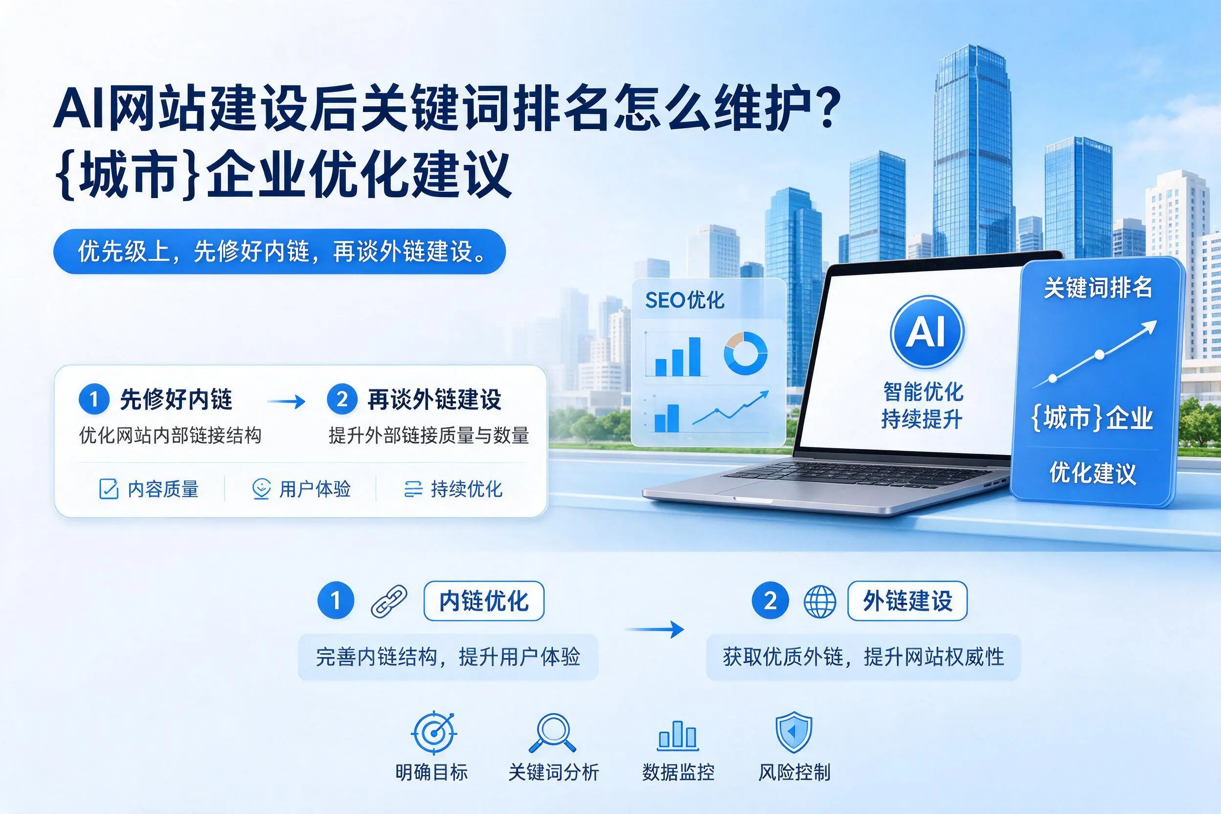 AI网站建设后关键词排名怎么维护？朝阳企业优化建议