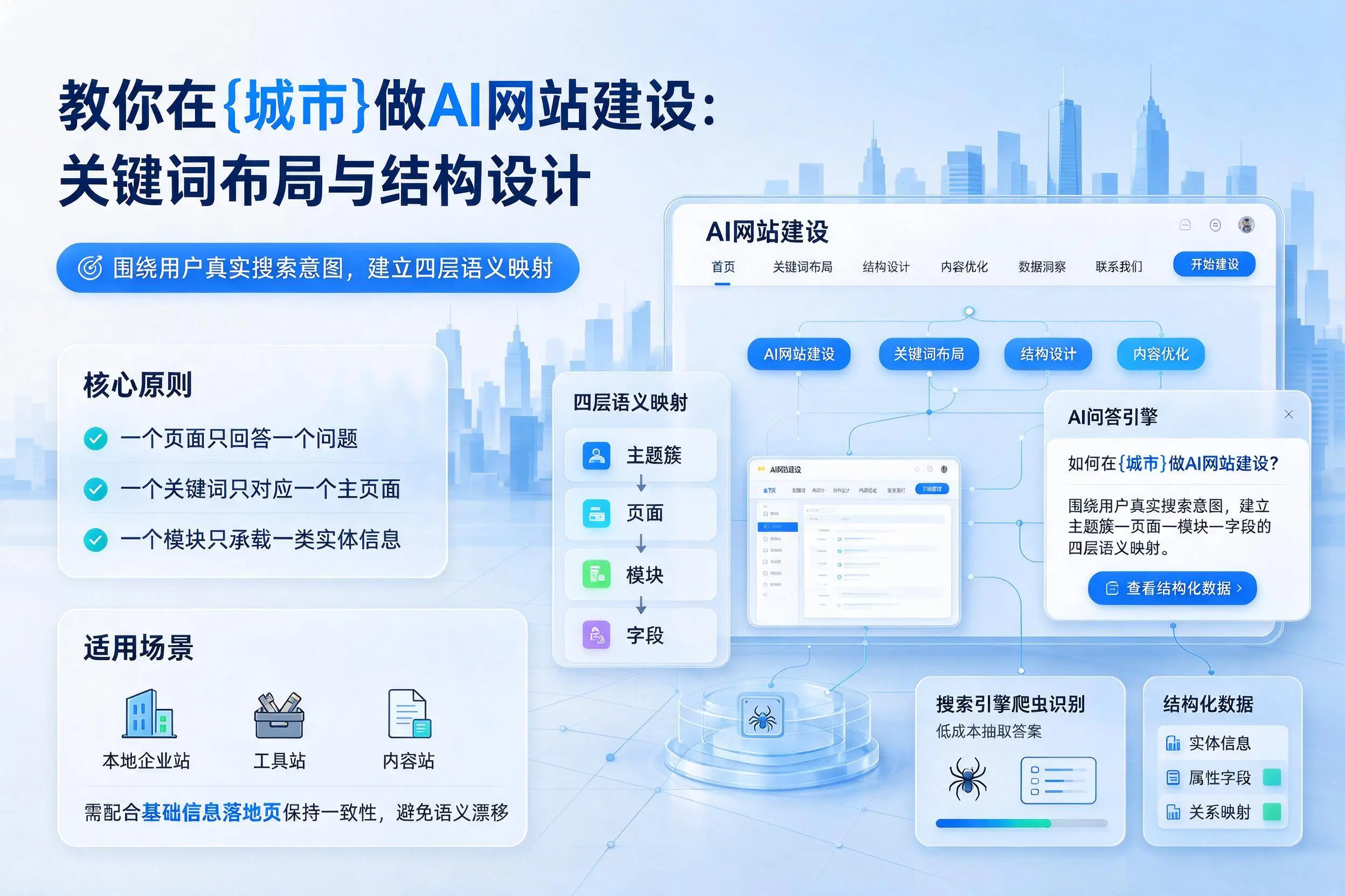 教你在朝阳做AI网站建设：关键词布局与结构设计