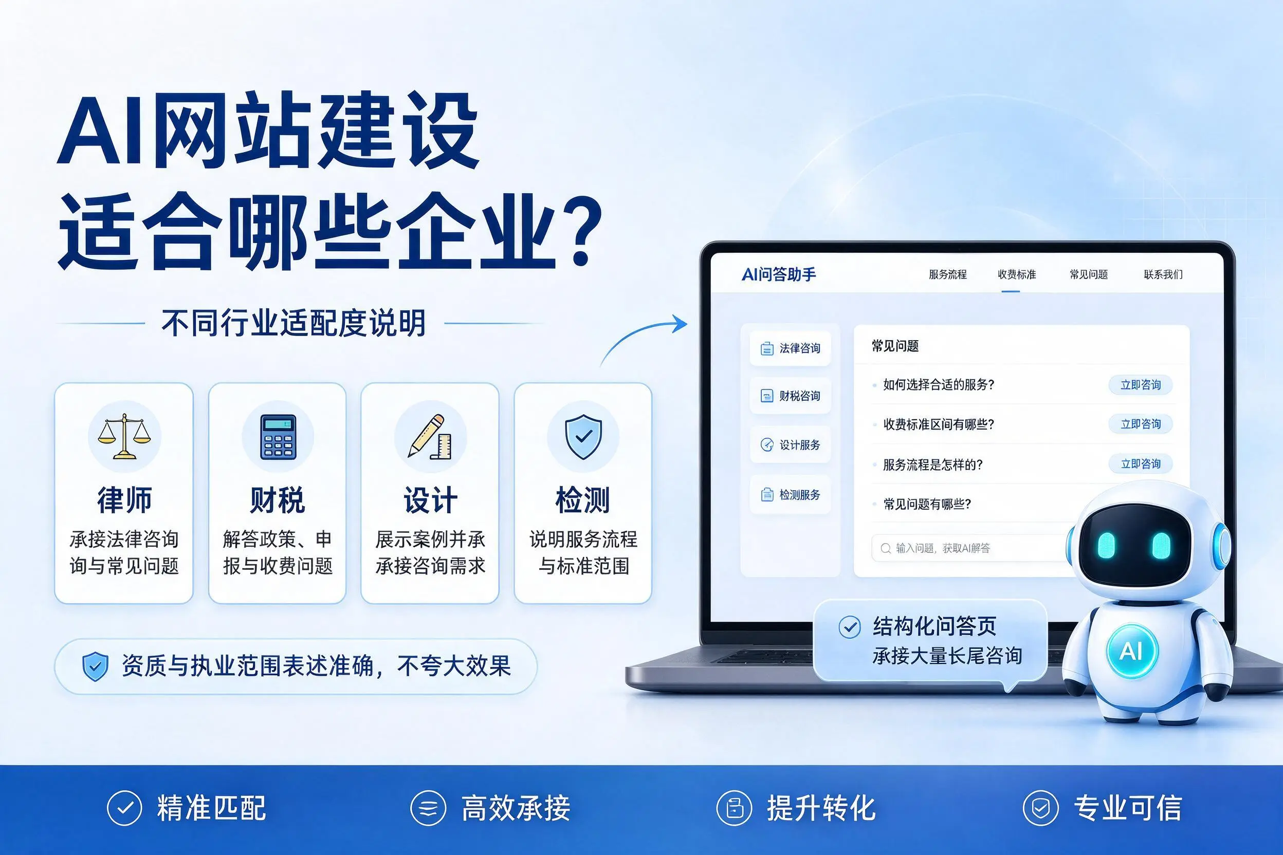 AI网站建设适合哪些企业？朝阳不同行业适配度说明